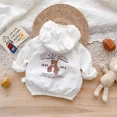 thumbnail image 4 of Ropa de verano para bebé, protección solar, ligera, fina, manga larga, aire acondicionado, transpirable, chaqueta de salida, sombrero, traje de escalada integrado, 4 of 5