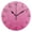 Black, variant on Gradient Pink Fabric Texture Round Wall Clock Silent Analog Battery Operated Black Pointer Home Decor 9.84" Diameter