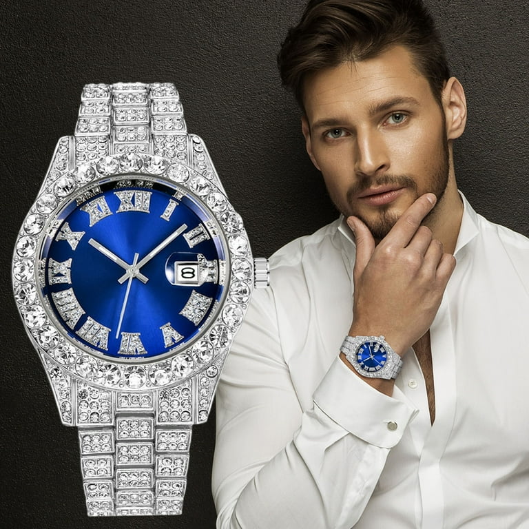 sachin and babi light blue dress Premium Elegant Stainless Steel Dress Watch for Men‌ - Slim Business Casual  Timepiece with Crystal Display Window - Water-Resistant & Scratch-Resistant  Ideal for Office/Formal Occasions