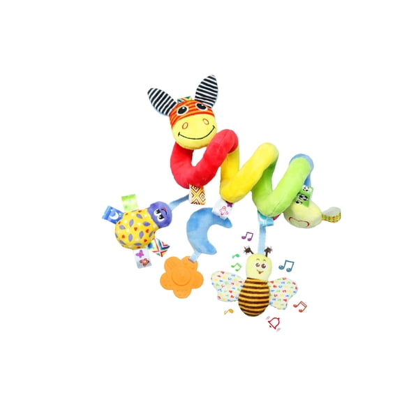 Early Education Baby Crib Mobile With Cartoon Donkey Design Sound Stimulation Rattle Interactive Infant Teething Toy