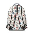 thumbnail image 3 of Baseball Players and Speech Bubbles Backpack for School, Cute School Bag with Adjustable Shoulder Straps and Padded Back, 15.3"x11"x7.1", 3 of 5