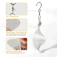 thumbnail image 4 of GZCQZ 12 Disc Fishbone Stainless Steel Reflective Bird Deterrent Wind Spinner Set with Swivel Hooks, 4 of 8