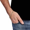 thumbnail image 3 of Welry Men's 8.5mm Figaro Chain Bracelet in 10kt Yellow Gold, 9", 3 of 3