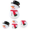 thumbnail image 3 of 20 Pcs Perles en Résine Bonhomme de Neige Charmes en Résine Tranches Boutons Flatback de Noël, 3 of 6