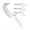 White, variant on Professional Hair Cutting Comb with Adjustable Curved Design for Precision Styling and Barber Tools