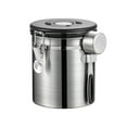 thumbnail image 2 of JMYHOAM Kitchen Gadgets Coffee Pea Storage Jar Coffee Powder Milk Powder Airtight Jar Storage Organiser Pea Storage Jar Vacuum one Way Venting Home and Kitchen on Clearance, 2 of 6