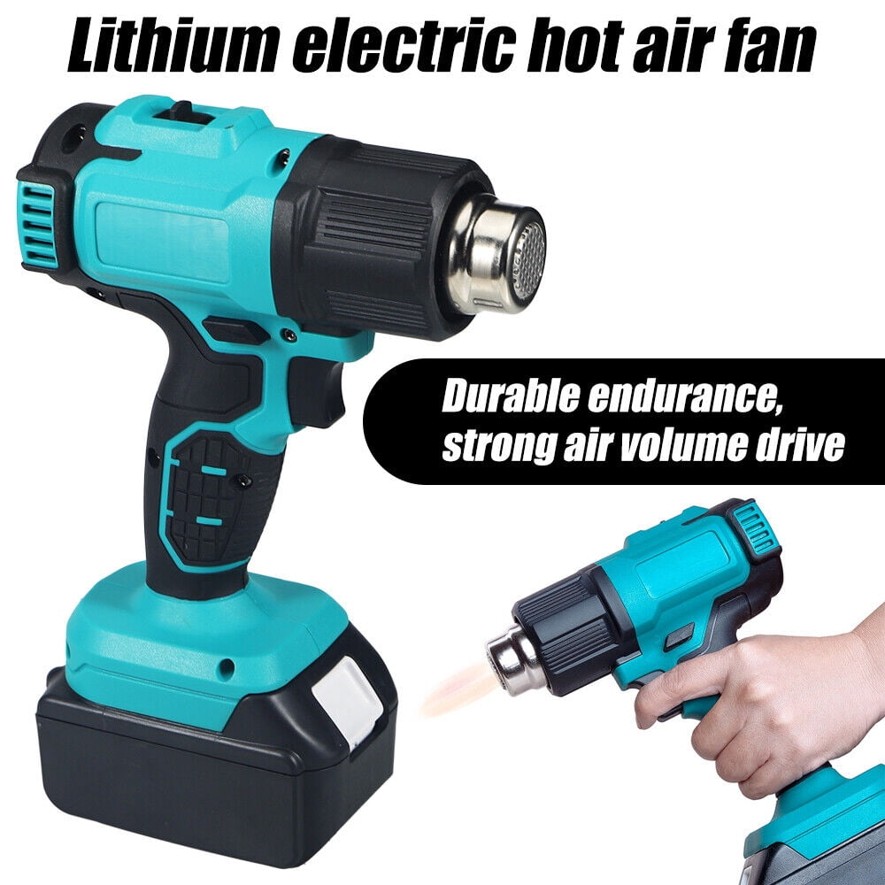 Rowyig 120W Rechargeable Cordless Electric Heat Gun, with 2 speed, Yellow