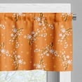 thumbnail image 3 of Ambesonne Floral Valance Pack of 2, Cherry Tree Blossoms, 54"X12", Orange White Brown, 3 of 5