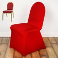 Efavormart 30 PCS Red Stretchy Spandex Fitted Banquet Chair Cover