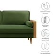 thumbnail image 4 of Sofa, Green, Velvet, Living Room Lounge Cafe Lobby Hospitality Restaurant, Modern Contemporary, HB37272, 4 of 9
