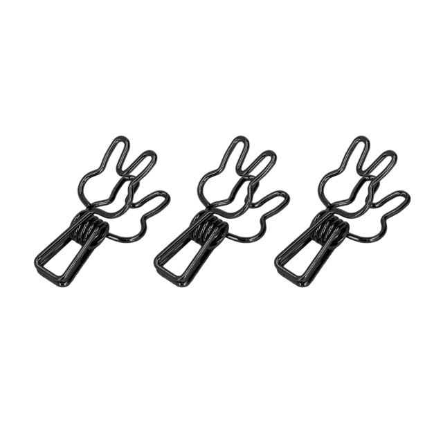 Clips De Encuadernación De Conejitos, Clips De Encuadernación Huecos De Sujeción Fuerte, 100 Piezas, Peso Ligero De Metal Duradero Para Papel ANGGREK Otros
