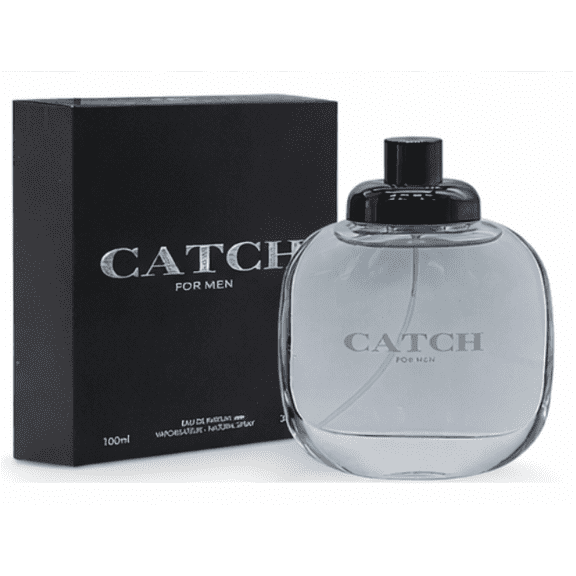 Catch Eau de Parfum for Men – 3.4 oz / 100 ml Long Lasting Fresh Woody Masculine Fragrance – Everyday Cologne Spray for Men – Elegant Gift for Him