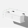 thumbnail image 2 of Veradek Brixton Railing Window Box 36" Planter 2 Pack White, 2 of 10