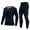 Navy, variant on Thermal Underwear Set for Men Casual Solid Color Base Layer Cold Weather Bottom Top Outdoor Running for Fitness Long Sleeved Round Neck Shirt Set