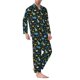 thumbnail image 2 of Balery Dinosaur Pijama para Hombre de Dos Piezas con Manga Larga, Conjunto de Dormir y Descanso Suave con Bolsillos-Medium, 2 of 7