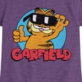thumbnail image 3 of Garfield - Garfield Sunglasses - Toddler & Youth Girls Short Sleeve Graphic T-Shirt, 3 of 5