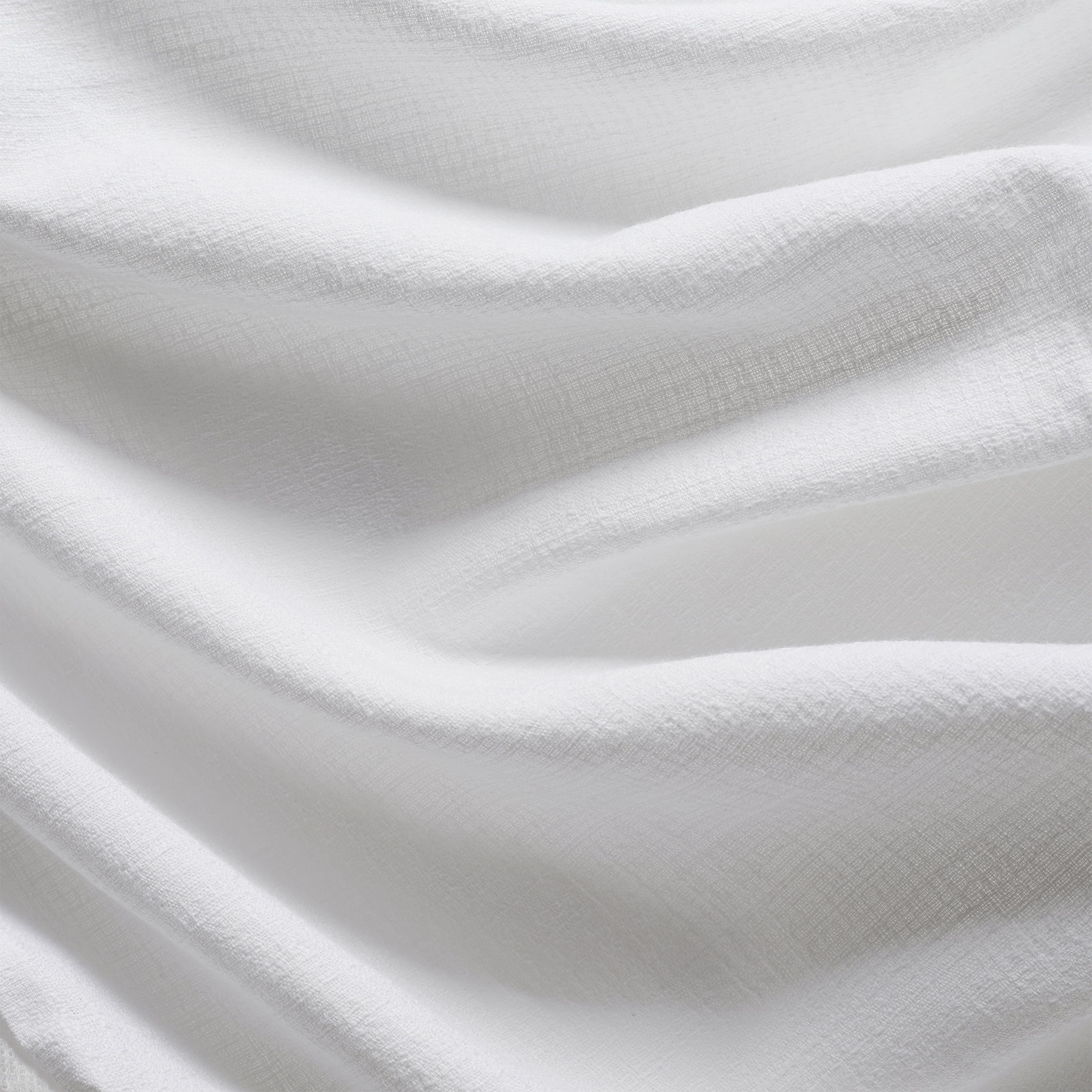 My Texas House Jessica Bright White Bows Cotton Slub Bed Skirt, Full