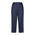 thumbnail image 5 of jiaxiM Travel Pants Women High Waist Wide Leg Linen Palazzo Pants for Women Drawstring Oversized Trousers Women Lounge Pants Business Casual Outfits, 5 of 5