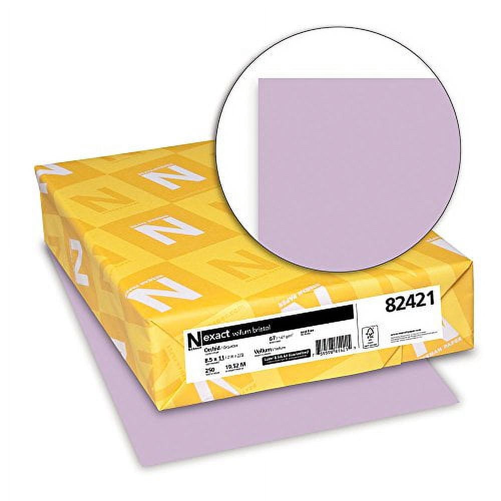 Exact Vellum Bristol, 8.5" x 11", 67 lb/147 gsm, Orchid, 250 Sheets (82250)