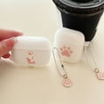 thumbnail image 2 of Cute Cartoon Pink Cat Paw Case for Airpods Pro 2nd Case Silicon Headphone Funda for Apple Airpods 2 1 3 Protective Charing Cover (clear,For Airpods Pro 2nd), 2 of 7
