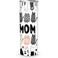 thumbnail image 3 of Cat Mom 20 oz Tumbler, Funny Cat Mom 20oz Tumbler With Lid, Gift For Cat Lovers, Tumblers For Cat Lovers Insulated Coffee Cup With Lid 20oz, Stainless Steel Mug For Cat Owners, 3 of 4