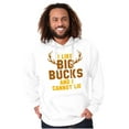 thumbnail image 4 of I Like Big Bucks Funny Hunting Men's Big & Tall Graphic Hoodie Brisco Brands 5X, 4 of 5