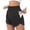 Black, variant on Women's Athletic Shorts High Waisted Quick Dry Running Shorts with Pocket Double Layer Workout Gym Shorts
