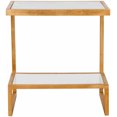 thumbnail image 2 of SAFAVIEH Kennedy Classic 2 Tier Mirror Top Accent Table, Gold/White, 2 of 3