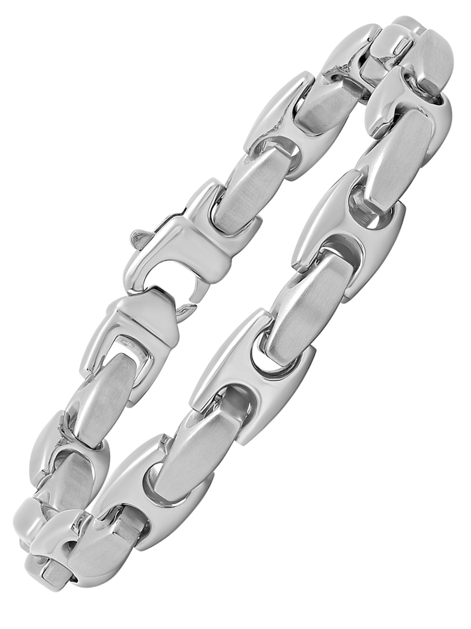 Regetta Jewelry Stainless Steel Mens Mechanic Style Silver Color Bracelet Link Chain 9