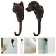 thumbnail image 3 of 2 ganchos decorativos vintage de hierro fundido con forma de perro y gato para colgar en la pared, 3 of 7