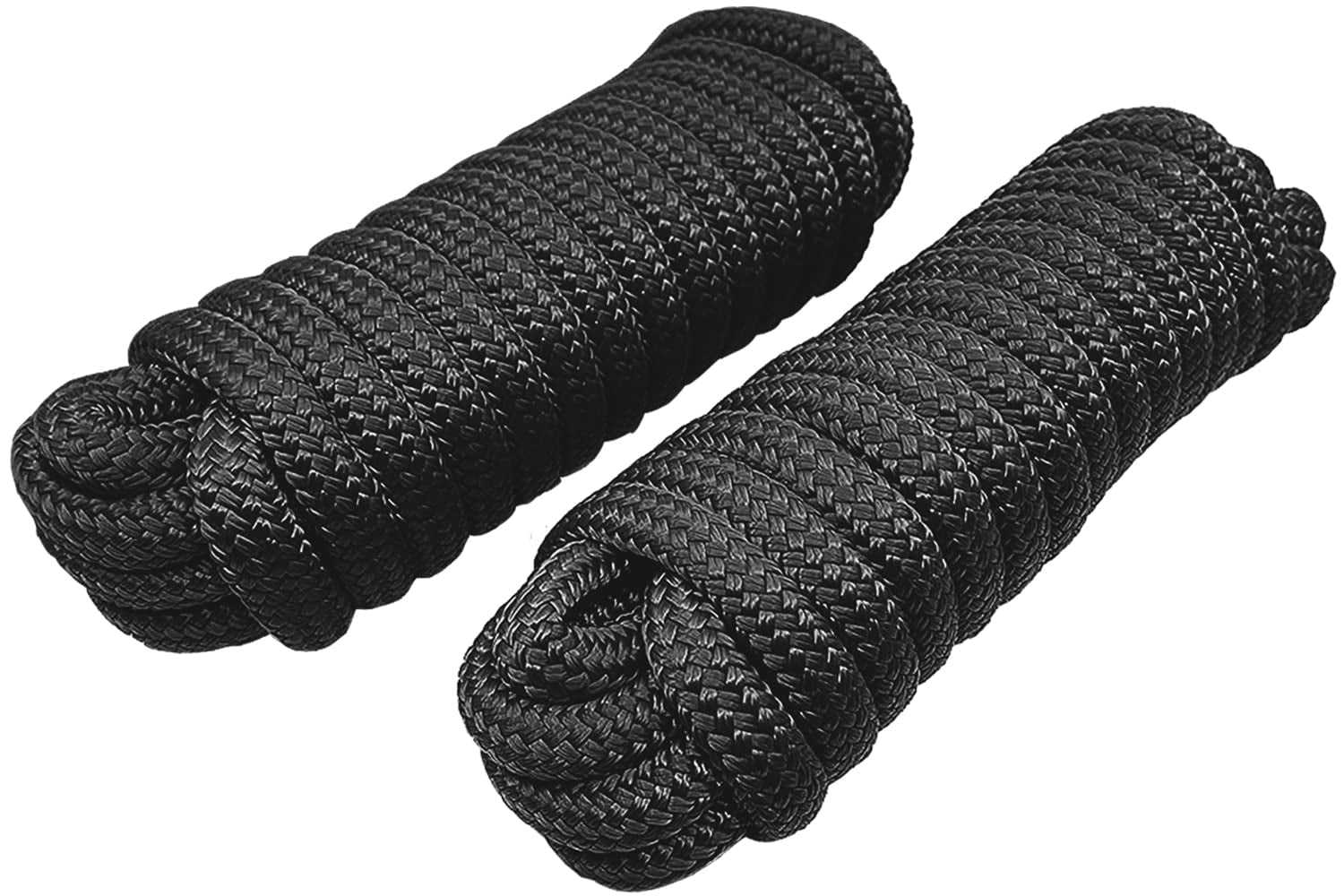Dock Lines 1/2" x 25 ft Boat Ropes for Docking with 12" Loop, 2 Pack