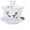 Fish, variant on Porcelain Gaiwan 8oz Teacup White Glazed Tea Cup Tureen Chinese Sancai Cover Bowl Lip Cup Saucer Set