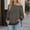 Black, variant on Msgweeeg Off-Shoulder Pullover Sweatshirt, Lightweight, Women's S-XXL