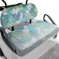 thumbnail image 2 of FUIALDOLG Golf Cart Seat Covers for Club Car Front and Rear Seat Cushion, Tropical Palm Leaves Universal Fit for Women Men Ezgo Golf Cart Accessories, Breathable & Easy to Clean, 2 of 8