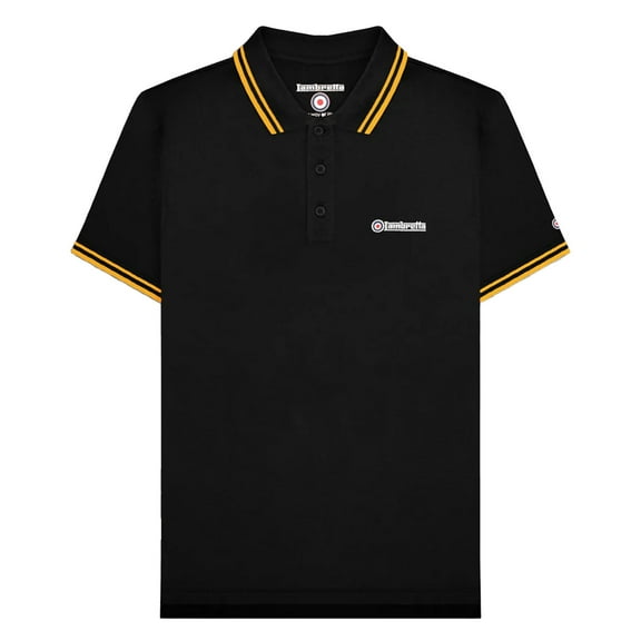 Lambretta Mens SS25 Twin Tip Polo Shirt