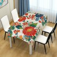 thumbnail image 4 of Yayeee Tablecloths 54" x 54" Rectangle Wrinkle Resistant Party Table Cover, Colorful Flowers Pattern, 4 of 8