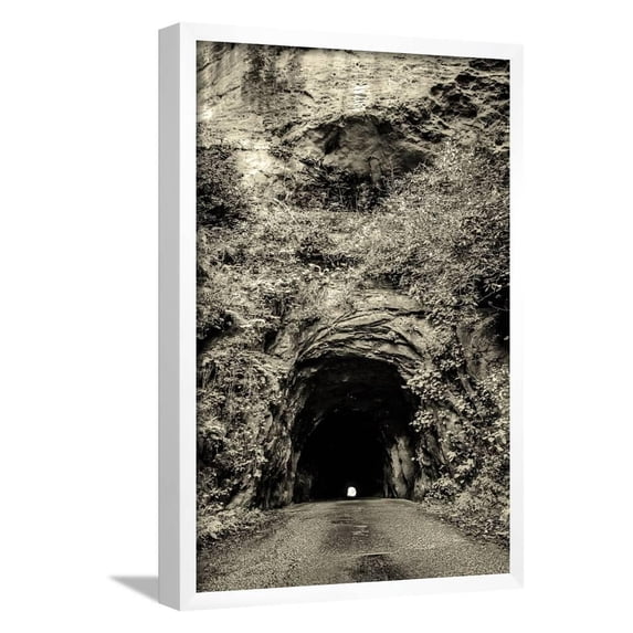 Light at the End of the Tunnel, Scenic Framed Art Print Wall Art by ehrlif