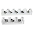 thumbnail image 1 of Wall Mountable Mop Rack Featuring 3 Ball Slots and 4 Hooks for Tool Storage, 1 of 4