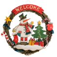 thumbnail image 1 of Corona de Navidad Trenzada - Corona de Puerta Welcome - Decoración navideña para Colgar, 1 of 5