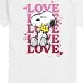 thumbnail image 3 of Peanuts - Love Snoopy Short Sleeve Graphic T-Shirt, 3 of 6