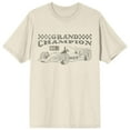 thumbnail image 1 of Vintage Formula Racing Grand Champion Crew Neck Short Sleeve Natural Men's T-shirt-Large, 1 of 4