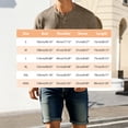 thumbnail image 6 of Men's Neck Short Sleeve T Shirt Breathable Casual Button Placket Tee Solid Color Slim Fit Lightweight Summer Tops, 6 of 6