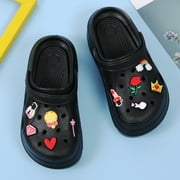 CERYTHRINA Womens Platform Clogs 2 in High Heels Mules Gardener Platform with Casual Clogs Black 38