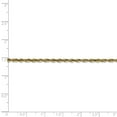 thumbnail image 2 of 10K Yellow Gold 2.55mm Diamond Cut Extra-Lite Rope Chain, 2 of 5
