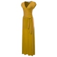 thumbnail image 2 of NINEXIS Women's V-Neck Short Sleeve Maxi Wrap Dress, 2 of 4