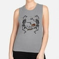 thumbnail image 2 of Spooky Tis the Season Women's Muscle Tank 2X-Large Heather Grey, 2 of 5
