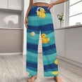 thumbnail image 2 of Bunch of Rubber Ducks Pajama Pants Loose Pajamas Female Breathable Home Trousers Leisure Sleeping Pants Large Size, 2 of 6