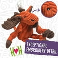 thumbnail image 4 of Juguete de Peluche para Perro HuggleHounds Knottie Morris Alce Pequeño, 4 of 9