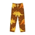 thumbnail image 4 of Daiia Dinosaurs and Leaves Men's Sleep Pant with Pockets and Drawstring,Pajama Pants-Small, 4 of 9