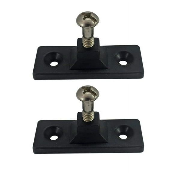 White Water 58710B-2PK Bimini Black Nylon Top Side Mount Deck Hinge (2-Pack)